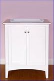 Empire Newport Collection Granite & Marble Rose Bathroom Vanity with White Undermount Bowl Installed 24