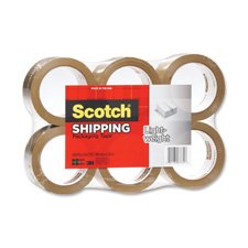 3M Commercial Office Supply Div. Products - Packing Tape, 1-7/8x54.6 Yds., 3 Core, 6/PK, Clear - Sold as 1 PK - Scotch Packaging Tape is designed for light-duty box sealing. Ideal for lighter weight boxes and general use. Packaging tape meets