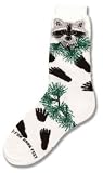 For Bare Feet-Racoon Face/Prints Slipper Socks
