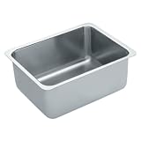 Moen S22356 Stainless Steel Single Bowl Kitchen Sink, Satin