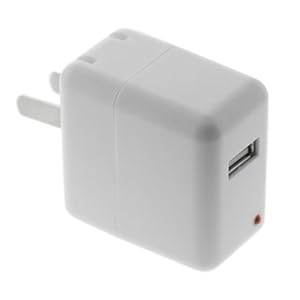 GTMax White USB Flip Home Wall Travel AC Charger Power Adapter for Apple iPod Touch 4th Generation