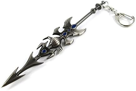 E-Mell League of Legends Cosplay Exemplar of Demacia Jarvan IV Primeval Key Chain (Gray)