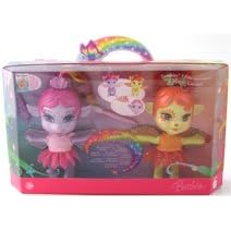 Barbie Fairytopia Magie of the Rainbow Pink and Yellow Tumbies Dolls by Barbie