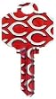 Cincinnati Reds Schlage SC1 House Key