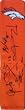 2012 Denver Broncos Team Autographed Logo Football End Zone Pylon Featuring 22 Signatures Total, Proof Photos