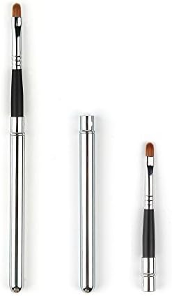 Professional Lip Makeup Brush - Breaks Down to Smaller Size for Travel or Storage in Lipstick Organizer
