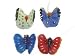 Accent Design Floral and Garden Accents Butterfly 1 1/4 Small 4 pc Assorted Colors