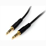 Startech.Com 6 Ft Slim 3.5Mm Stereo Audio Cable Mm Pvc Polyvinyl Chloride Black
