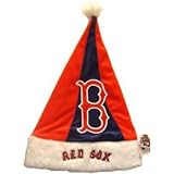Boston Red Sox Plush Santa Hat