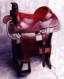 Blue Ridge Corner Basket Stamp Roping Saddle