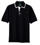 NEW Outer Banks - Egyptian Diamond Knit Sport Shirt with Tipping Black-2XL