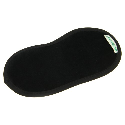 Holiberty Soft CVC Velvet Eye Patch Travel Night Noon Nap Sleep Rest Eye Shade Sleeping Mask Cover Blinder Aid Eyemask Blindfold - Black