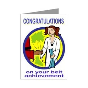 Congratulations Martial Arts Belt Achievement Card