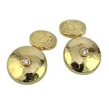 Torrini 18K Yellow Gold Diamond Cufflinks