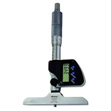 Mitutoyo Digital LCD Depth Gauge, Interchangeable Rods, Micrometer Type, Metric