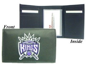 Sacramento Kings Embroidered Leather Tri-Fold Wallet