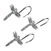 Dragonfly Dragon Fly Flies Shower Curtain Hooks Rings