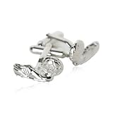 Silver Soccer Football and Cleats Cufflinks with Presentation Box