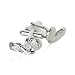 Silver Soccer Football and Cleats Cufflinks with Presentation Box