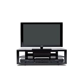 BDI Deploy Max 9649, Triple Wide Open TV Stand - Gloss Black by BDI