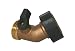 Camco 20173 Brass RV Water Connector with 45 Degree Valve