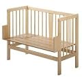 Alvi Beistellbett Stillbett Natur lackiert