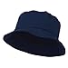 Big Size Cotton Blend Twill Bucket Hat - Navy (For Big Head)