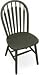 International Concepts 37 inch High Arrowback Chair with Plain Legs - Black