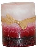 3x3 Round Red Currant Candles By Stone