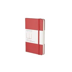 Moleskine Classic Red Notebook, Plain Pocket