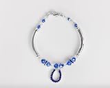 Swarovski Crystal Blue Horseshoe Bracelet