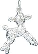 Sterling Silver Lamb Charm