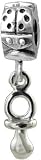 Silver Babies Dummy Drop Charm