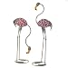 Modern Miami Style Glass Bead Art Iron Flamingo Statues