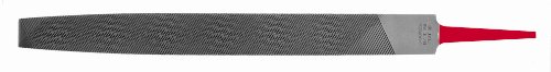 Simonds Flat Hand File for Aluminum, American Pattern, Double Cut, Rectangular, Coarse, 10" Length, 31/32" Width, 11/64" Thickness