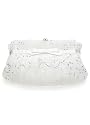 David's Bridal Sequin Bridal Clutch with Bow Style ANGELIC