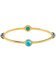 Lux Vermeil Missoma Multi Gemstone Bangle Bracelet