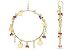 18K Gold Over Sterling Silver Ruby and Pearl Hoop Earrings by Andrea Barna
