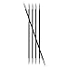 Knitter's Pride Karbonz Double Pointed 6-inch (15cm) Knitting Needles; Size US 1 (2.25mm) 110106