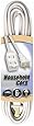 Coleman Cable 09411 16/2 SPT-2 3-Outlet Cube Tap Extension Cord with Safety Cover, White, 6-Feet
