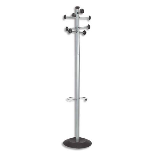 ALBA Garderobenständer STAN3silber schwarzPMSTAN2M