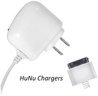 HuNu Wall Charger, 30 pin for Apple iPhone 3G/3GS 4/4S iPads and iPods 1st & 2nd Generation with extra-long 5.5 ft cord