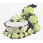 GREEN APPLE 3-Dimensional Candy Dish Jar Tray *NEW!*