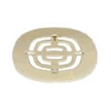 California Faucets Drains 9163 California Faucets 4 1 2 quot Shower Drain 3 quot Prong To Prong Polished Gold 24K