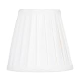 Livex S317 Chandelier Shade White Pleat Empire Silk Clip Shade