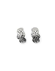 0.83 Carat Diamond Earrings in 14K White Gold