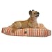 Hemp Orange Stripe Rectangle Dog Bed - Small 20