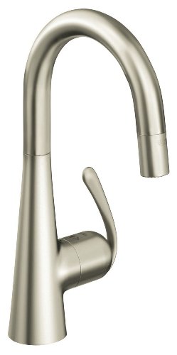 Grohe 32 283 DC0 Ladylux3 Pro Prep Sink Dual Spray Pull-Down Kitchen Faucet, SuperSteel