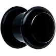 0 Gauge Black Acrylic Plug