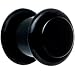 0 Gauge Black Acrylic Plug